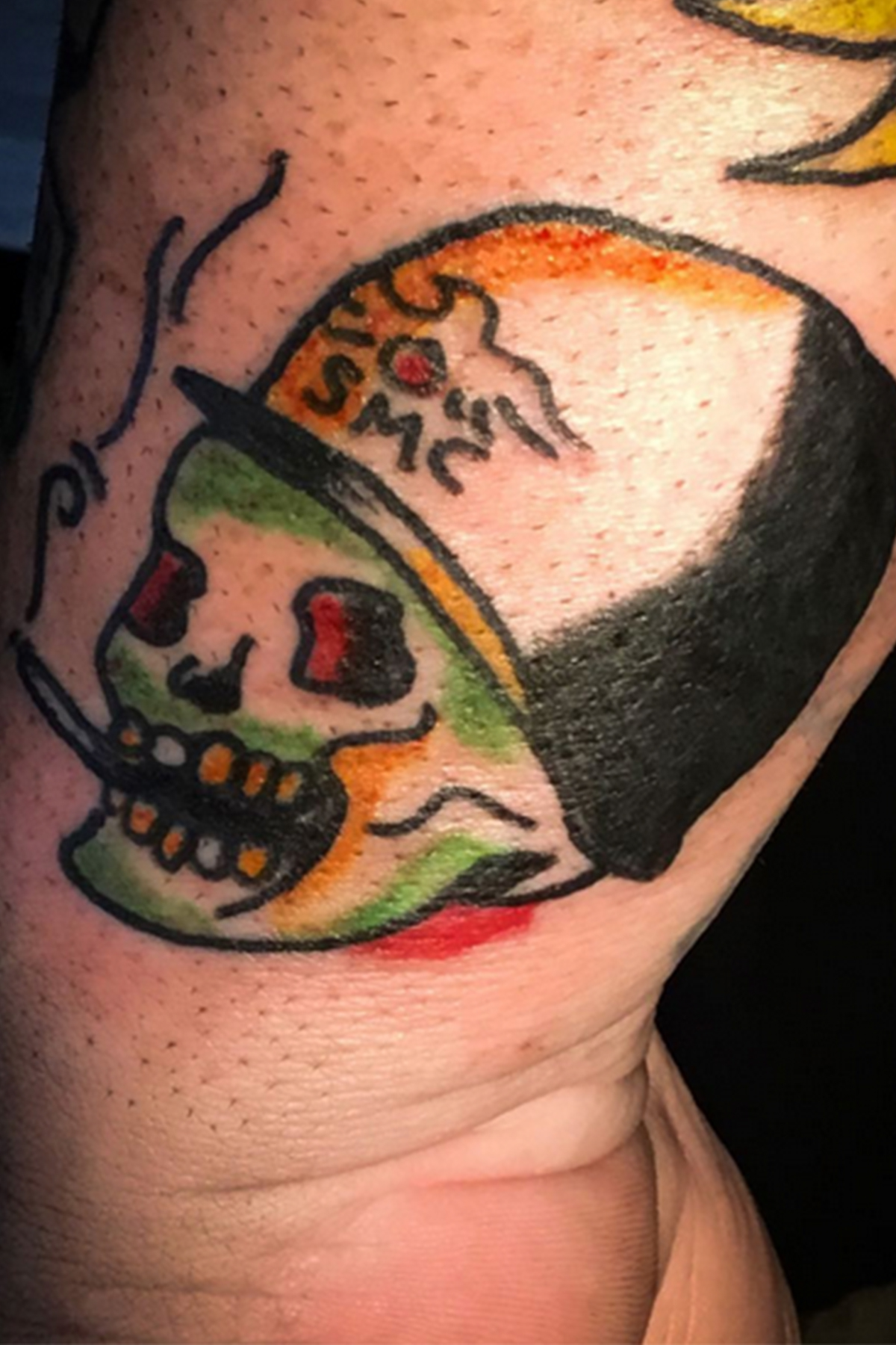 Traditional tattoo piece by Camelot Rose