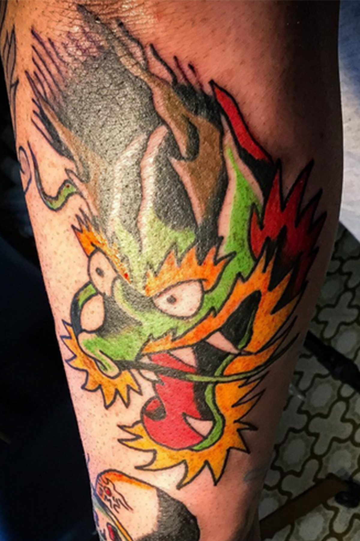 Traditional tattoo piece by Camelot Rose