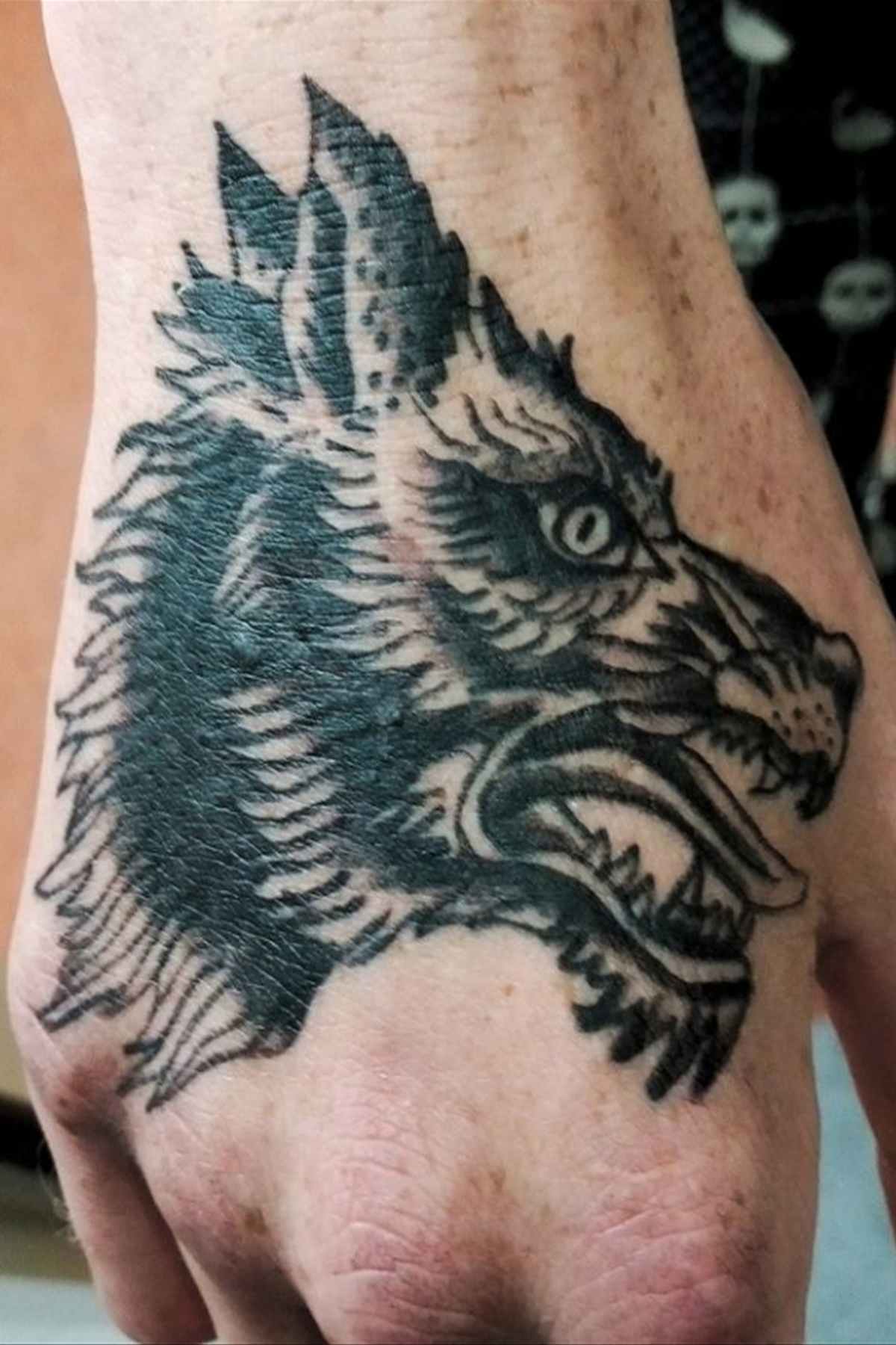 Traditional tattoo piece by Camelot Rose