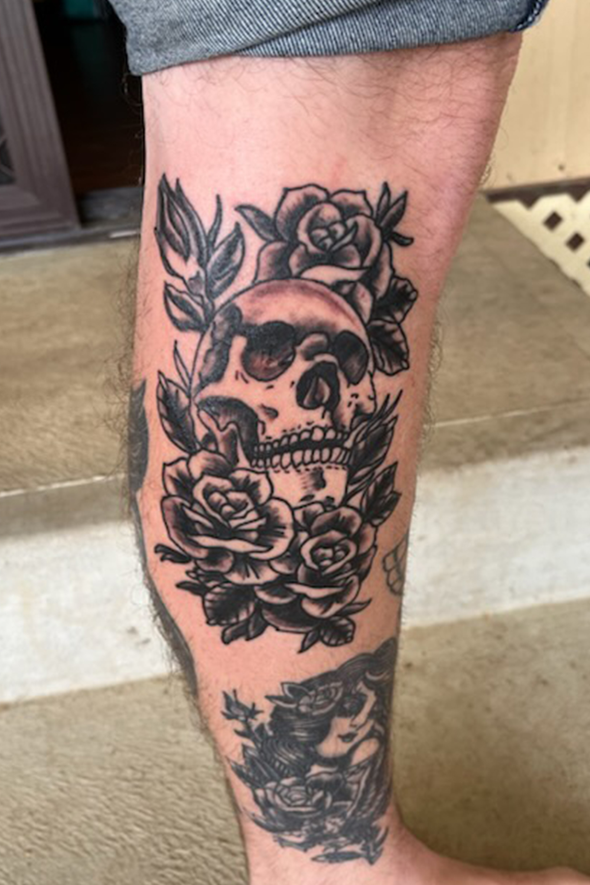 Traditional tattoo piece by Camelot Rose