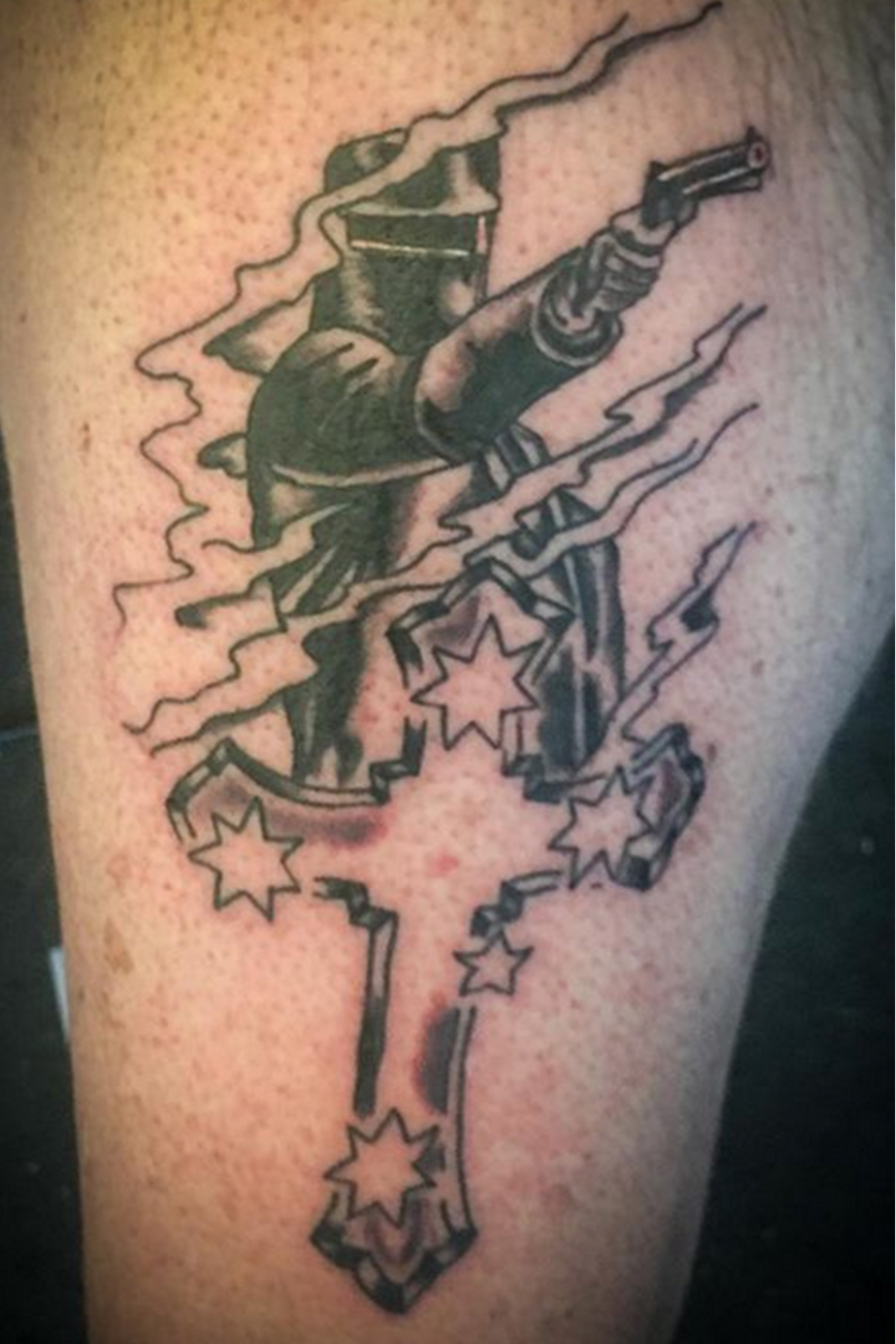 Traditional tattoo piece by Camelot Rose